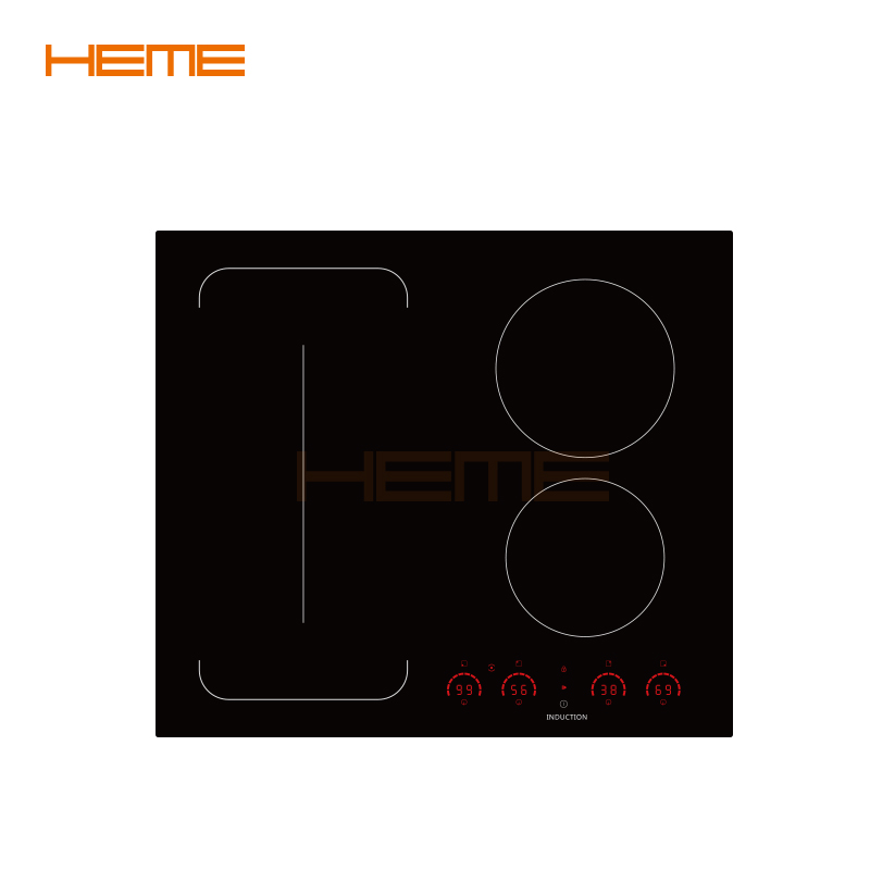 Stock Clearance Blowout 60cm Induction Hob Electric Cooktop Slider Control Black Glass Surface 4 Zones Keep Warm Feature