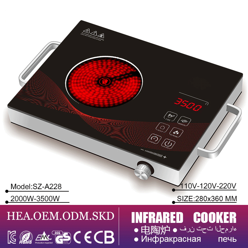 Wholesale 2200W/3500W Induction Cooker Top Electro Magnetic Smart Digital Electric Hotpot Ceramic Infrared Cookers