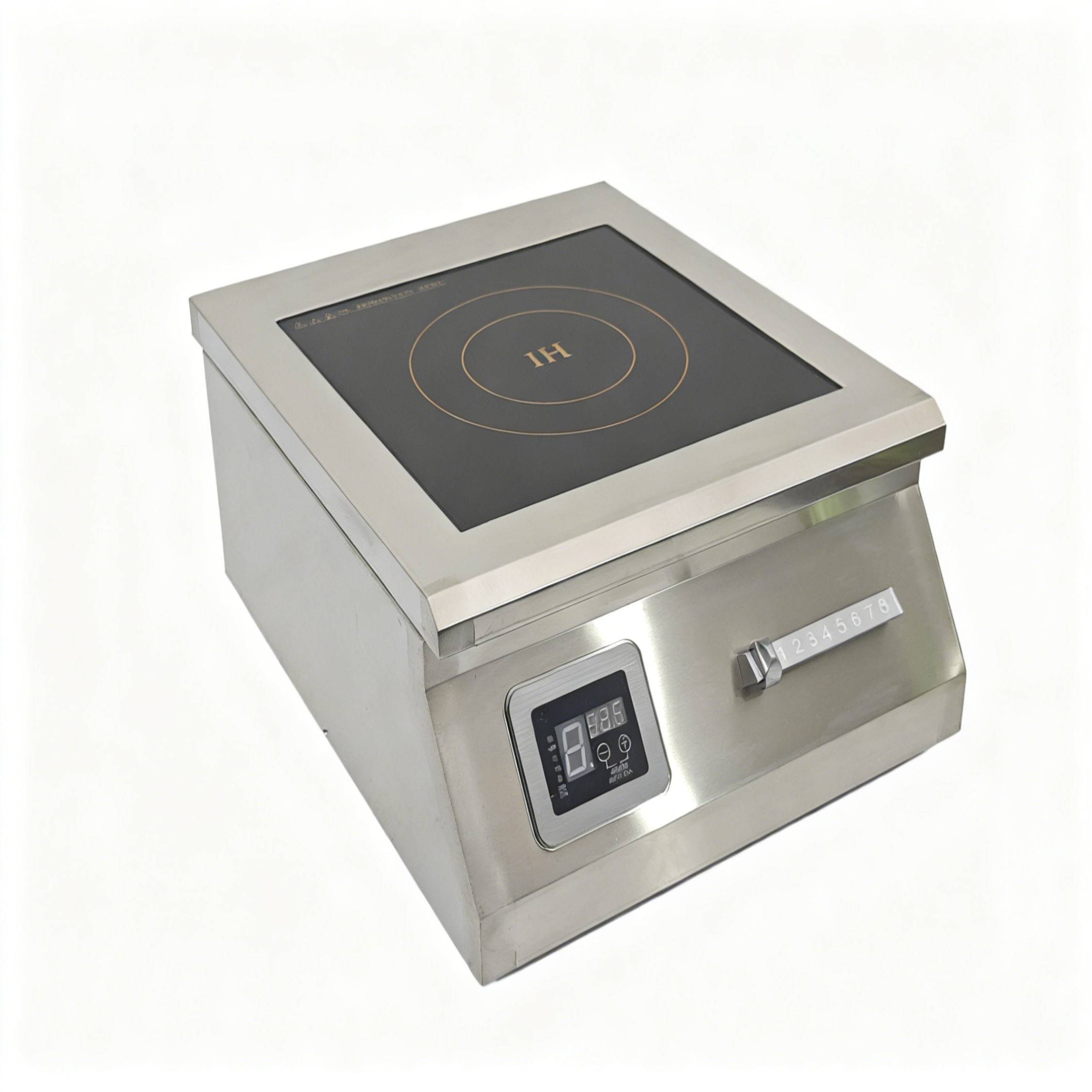 Hidden Invisible Built-in Hidden Magnetic Single Burner Electric Induction Cooktop Stainless Steel 6KW Smart Control Portable