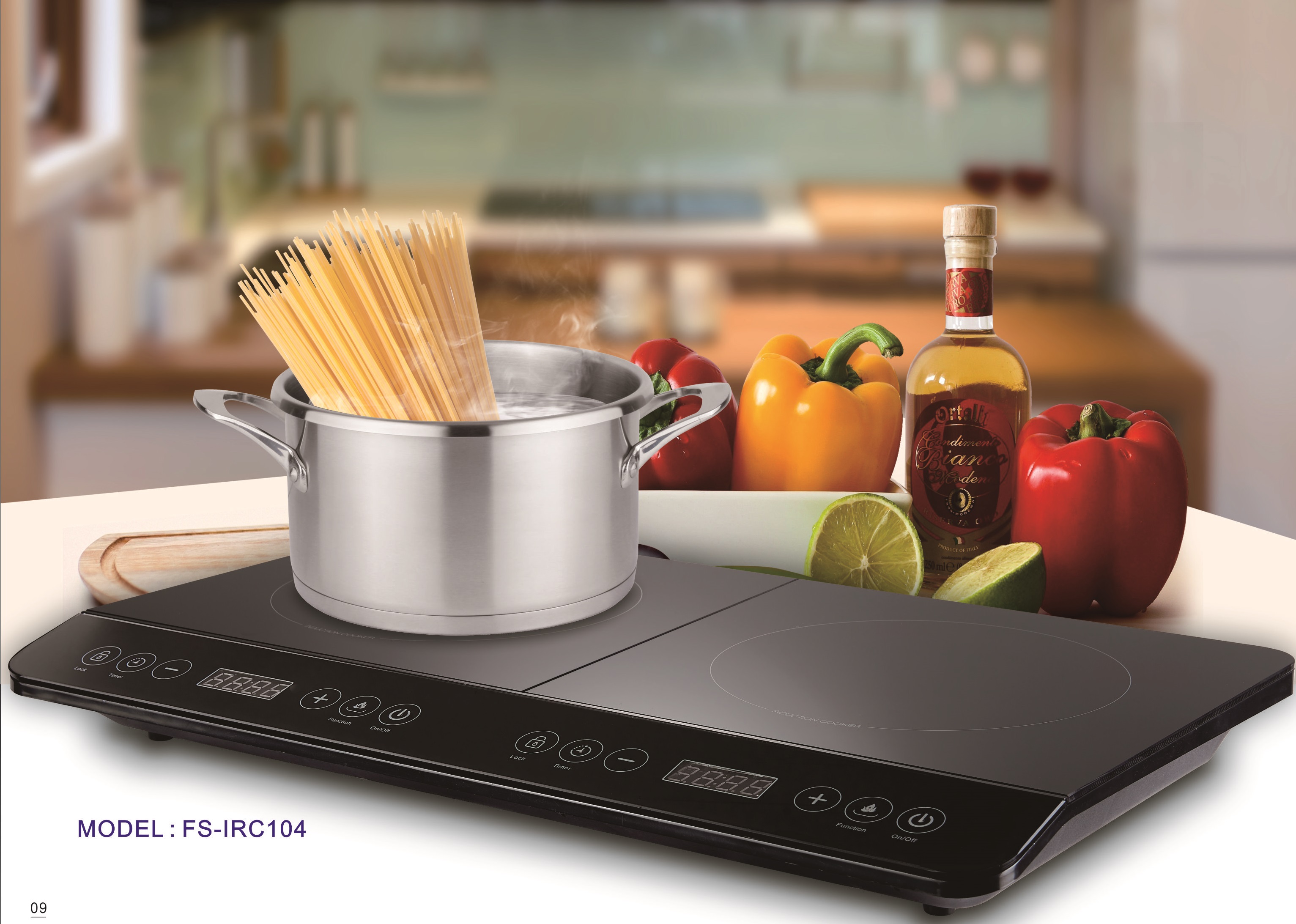 Double Plates Induction Cooktop 220v Cooker