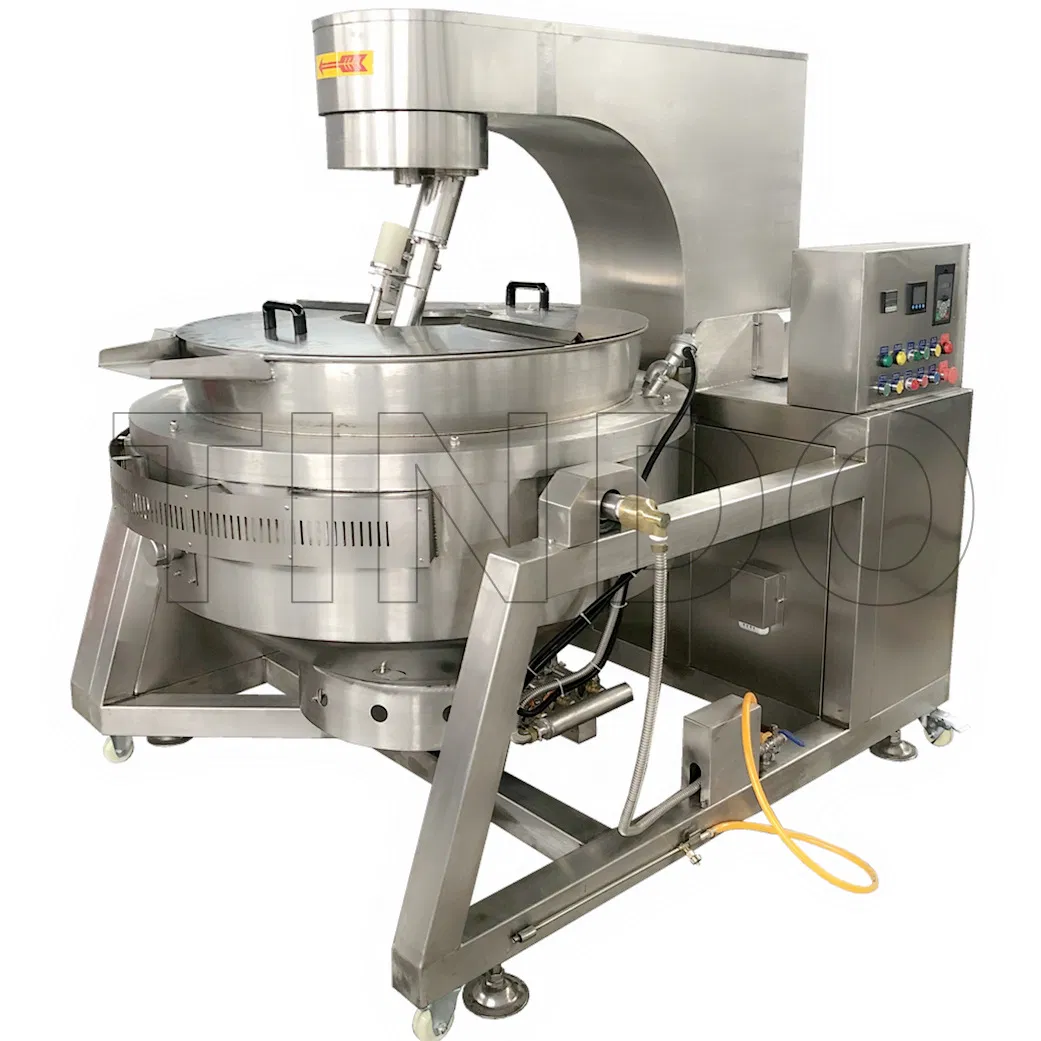 Industrial Big Capacity Oil Jacketed Cooking Mixer Pot Peanut Vegetable Large Steam Cooking Equipment
