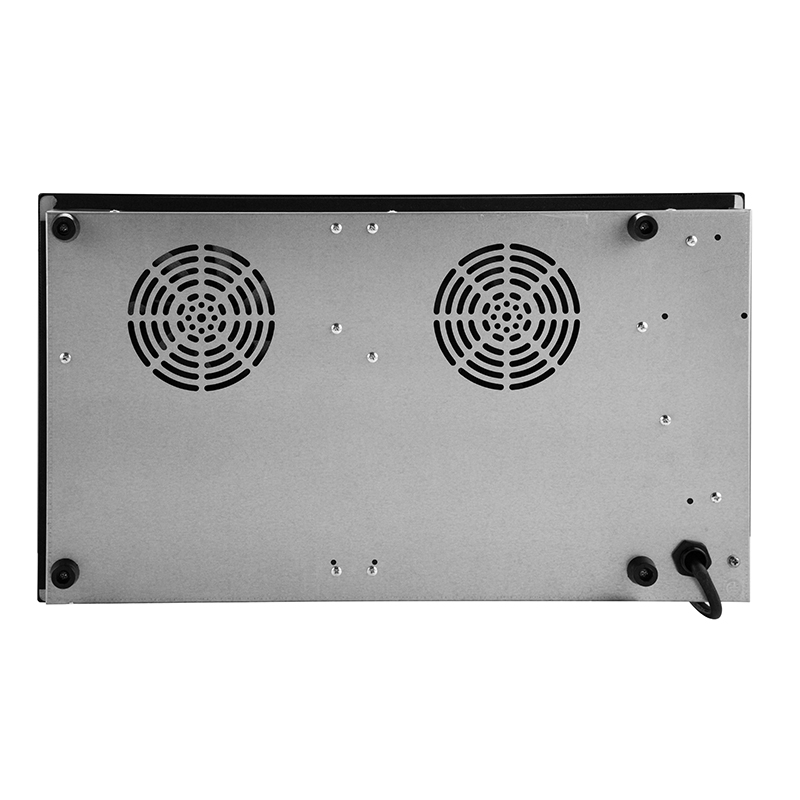 Household Electric Cooktop Double Burner Induction Cookers Featuring Ceramic Panel Glass Knob Touch Hotpot Function Built-in