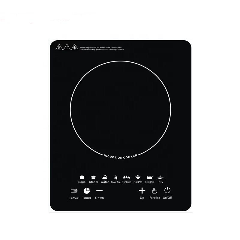 Household 2200W Touch Control Single Electric Induction Cooker Toughened Glass Panel Multi-functional High Energy Efficient