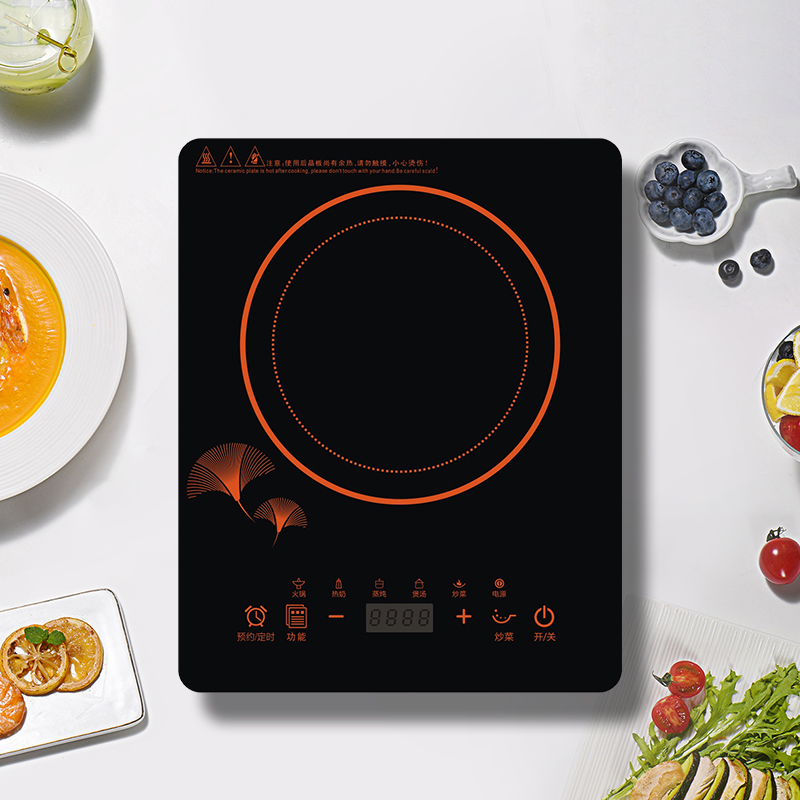 Portable Single Burner Induction Cooktop Knob Control Built in Induction Cooker for Kitchen