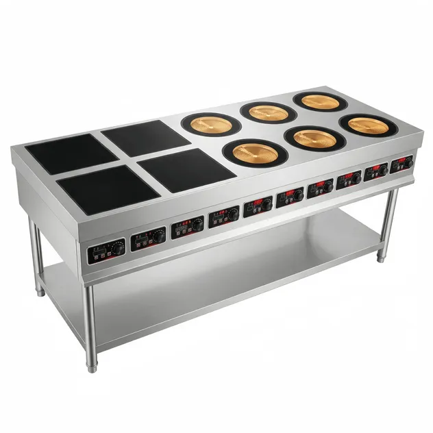 Energy Efficient Commercial Induction Cooker for Hotel Catering