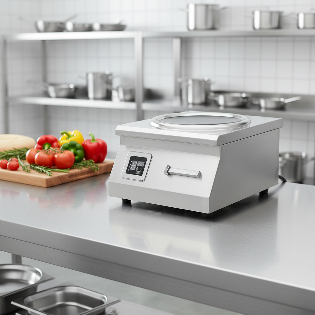 In-Smart 6000 Watt Commercial High-Power Induction Cooker 6KW Flat Stewing Stove Fast Soup Table Top Factory Kitchen Equipment