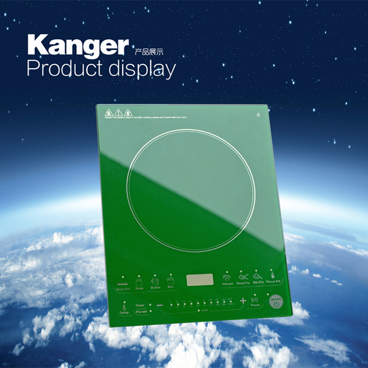 Transparent Glass-Ceramic, Kanger Induction Cooktop Ceramic Infrared Electric Cooktop Heating Panel High Temperature Resistant
