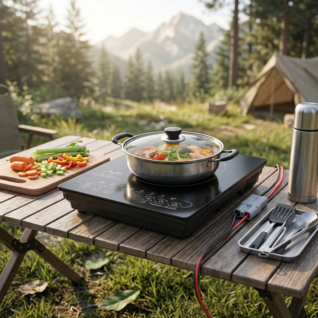 48V RV induction cooker design dimensions
