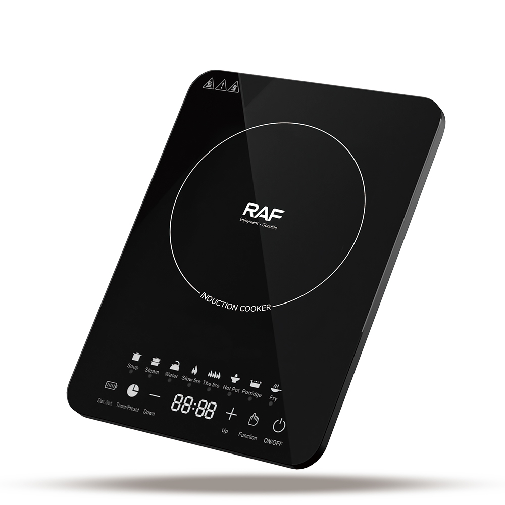 RAF 2200W Induction Cooker Cocina De Induction with Uniform Heat Easy Cleaning and Simple Operation for Daily Cooking