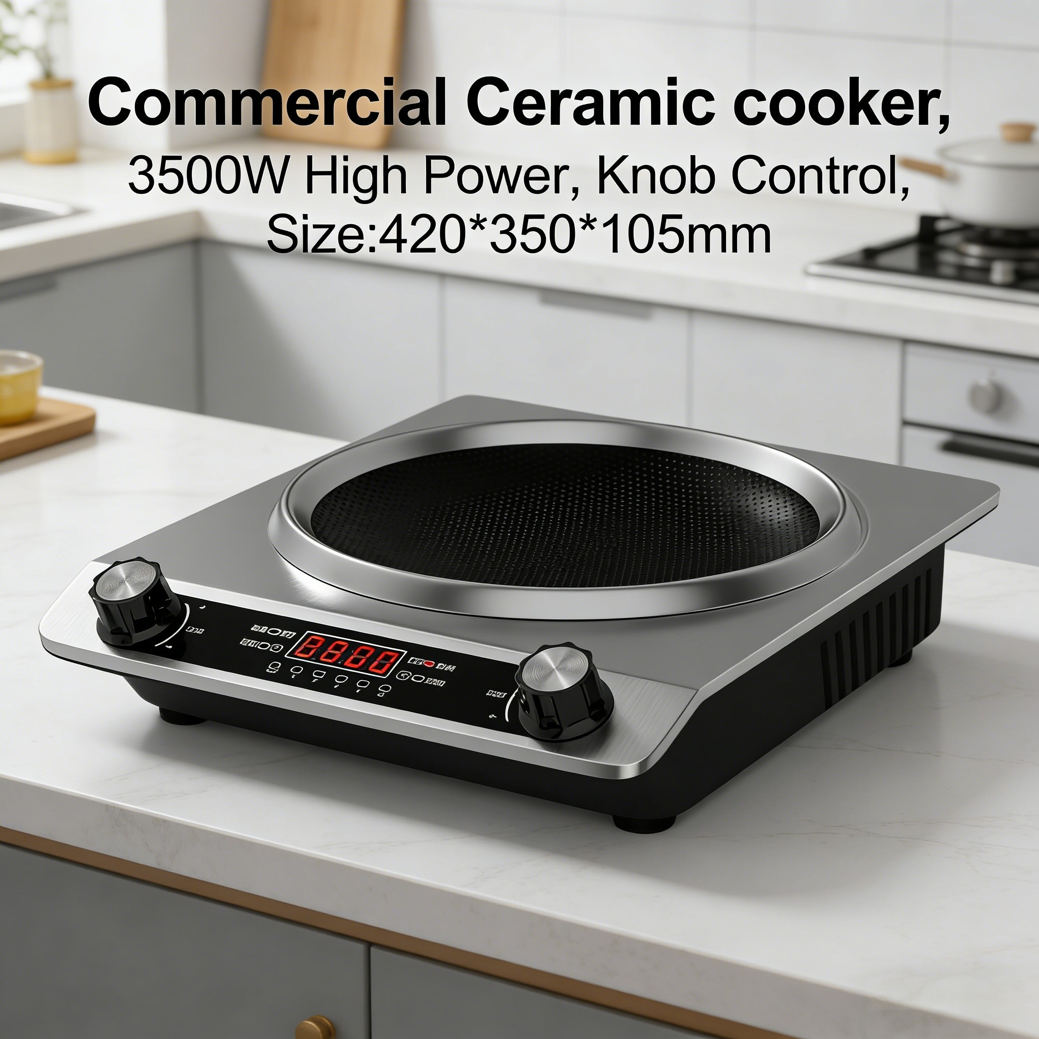Electric Single Burner Hotel Restaurant Home Appliance High Power Concave Surface Stainless Steel Induction Stove Ceramic Cooker