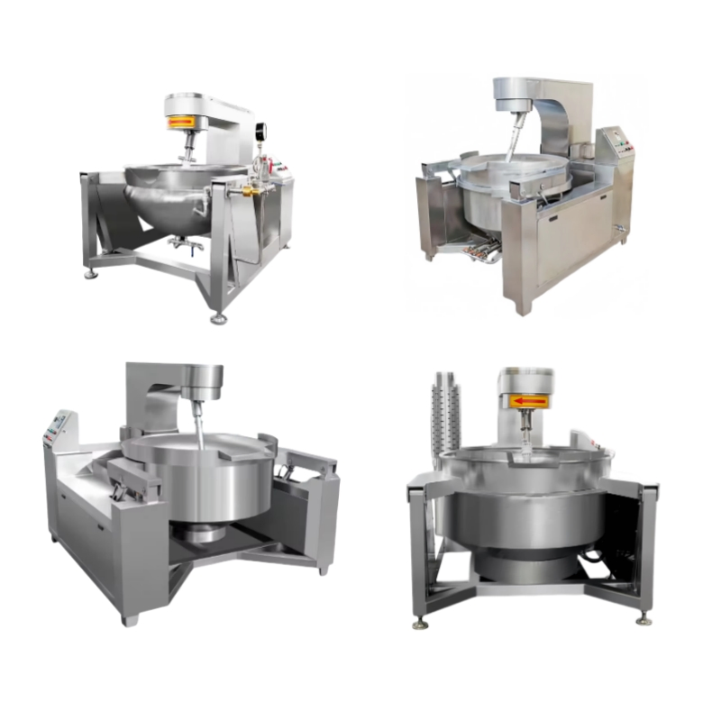 Industrial 100-800L Electric Induction Heating Planetary Jacketed Kettle Sauce Strirring Cooking Machine