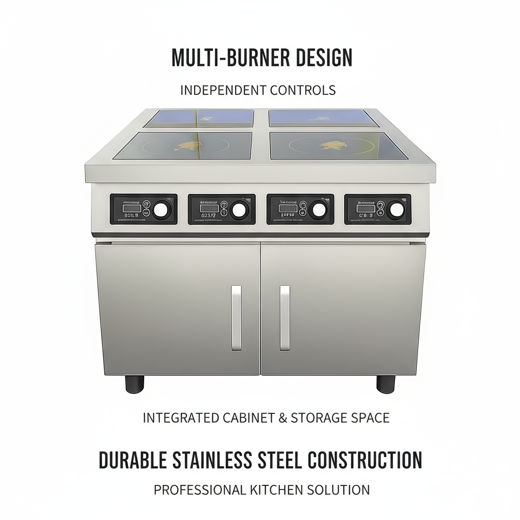 Smart High Quality 4-Stove Upright Kitchen Commercial Induction Cooker Induction Cooker Stove Electric Stove Without Gas