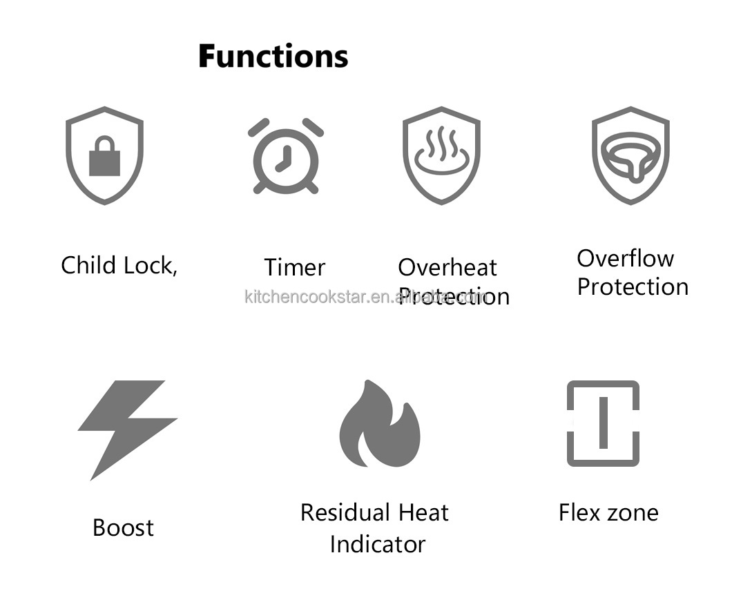 induction cooktop functions