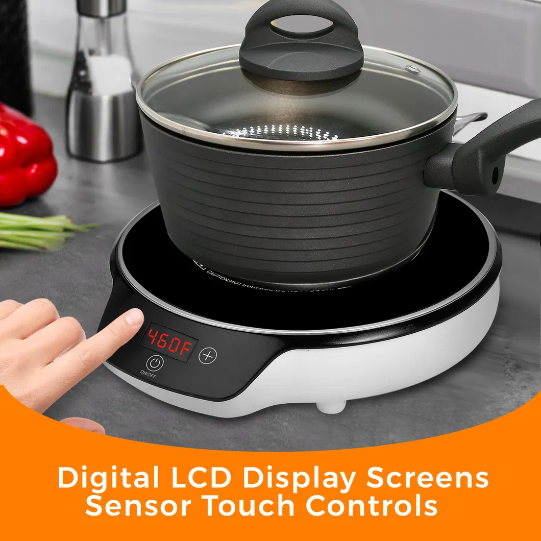 Wholesale Cooktop 1500W Electric Indoor Hot Plate Portable Single Burner Induction Cooker Packaging