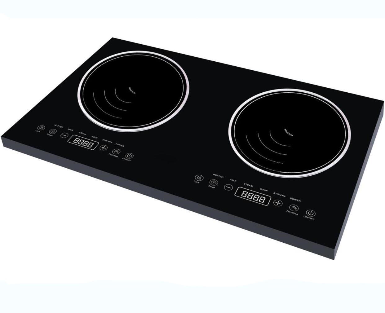 Smart Two Hobs Induction Cooker Intelligent Dual Induction Cooktop Digital Electric Stove Cooker for Promotion