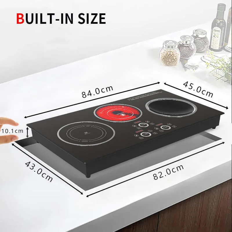 Wholesale Price Commercial Stove Wok Electric Infrared 3500W 3 Burner Induction Cooker