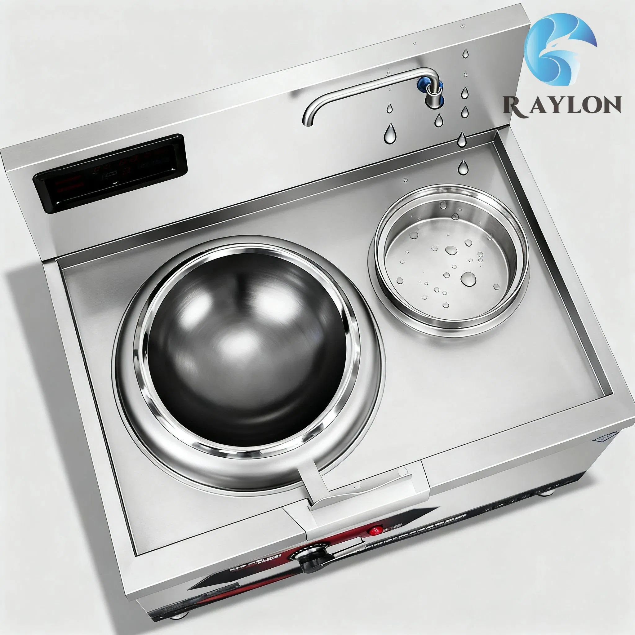 High Efficiency Commercial Induction Wok Cooker for Restaurant Kitchen Use