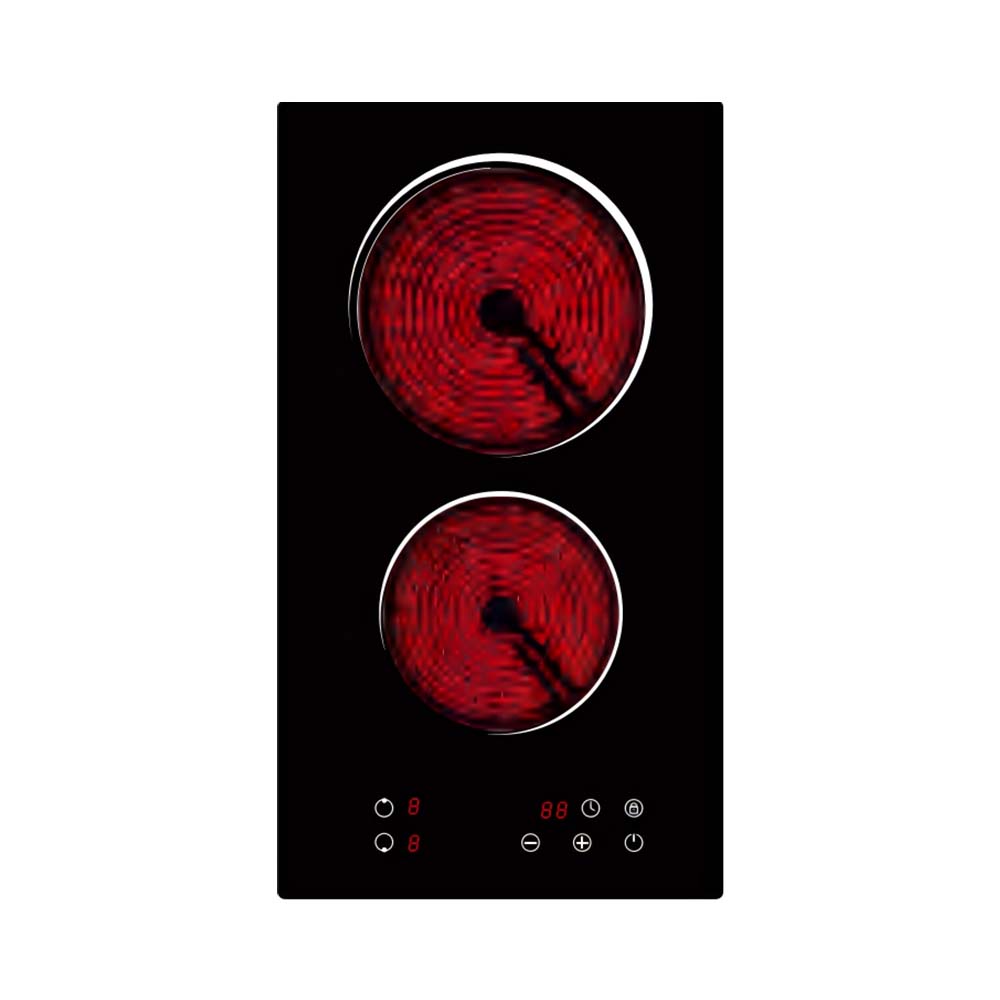 3000W Built-In Glass 2 Burner Induction Ceramic Hob Stove Cooktop Induction Cooker Hob Burner Cooktop for Home