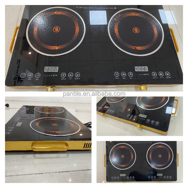 Eurokera Portable Induction Cooktop Full Surface 2 burner Cooker Sensor Professional Induction Cooktop Smart Induction Cooktop