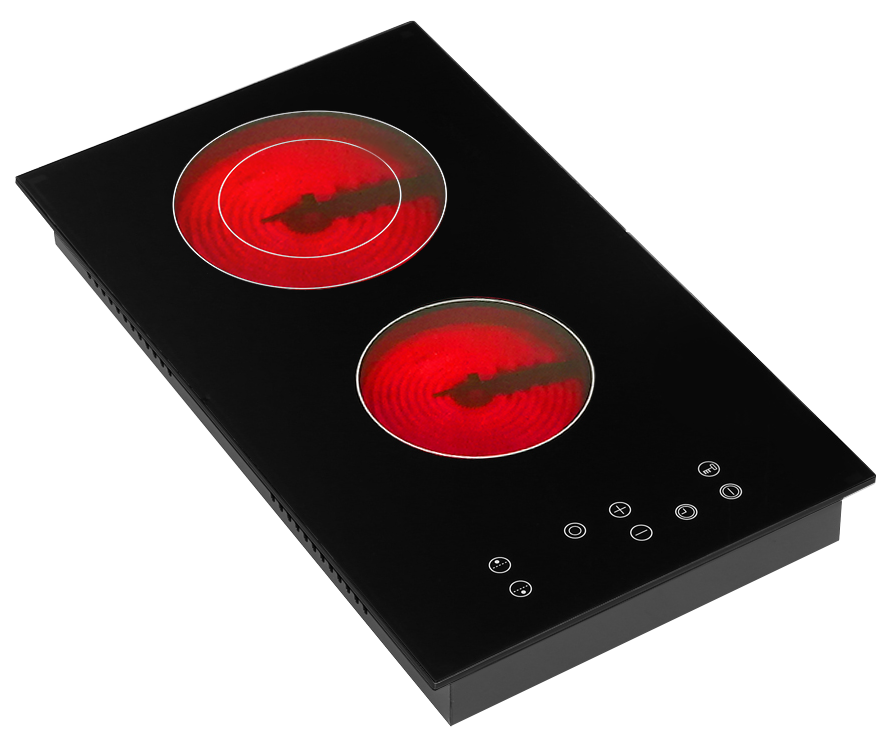 2025 Hot Selling Multifunctional 2 Burners Cooktop Far Infrared Heating Ceramic Countertop Household Induction Cooker