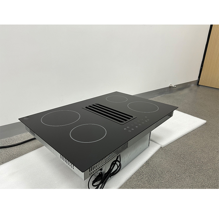 Wifi Induction Stove With Venilation 6600W 4 Burners Induction Cooktop With Air Extractor