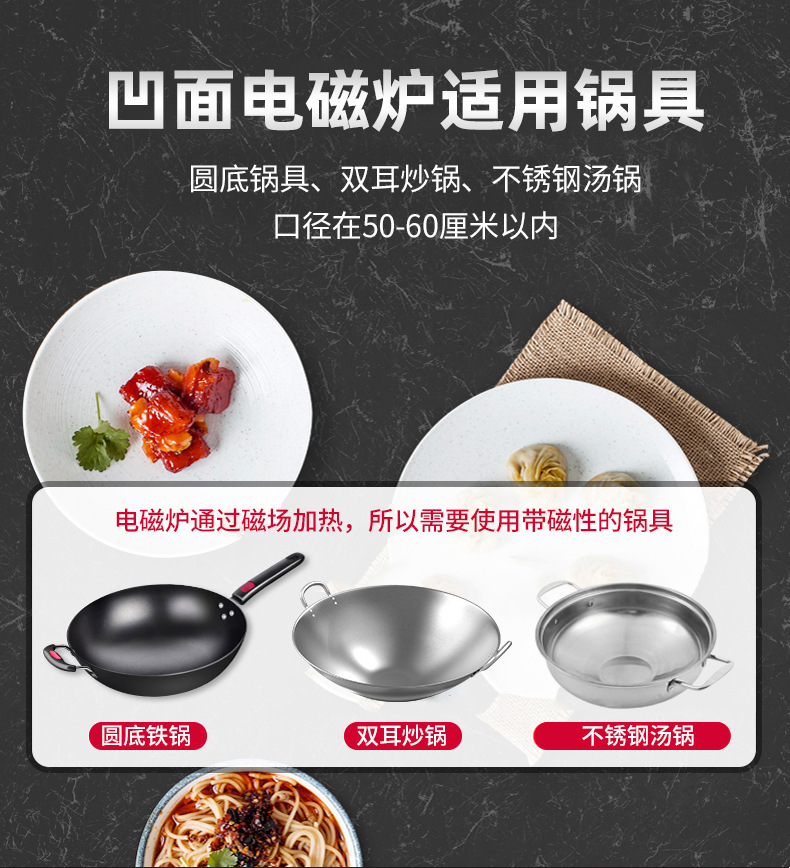 5 KW High Power Commercial Induction Cooktop with Stainless Steel and Energy Saving Mode for Home and Professional Kitchens