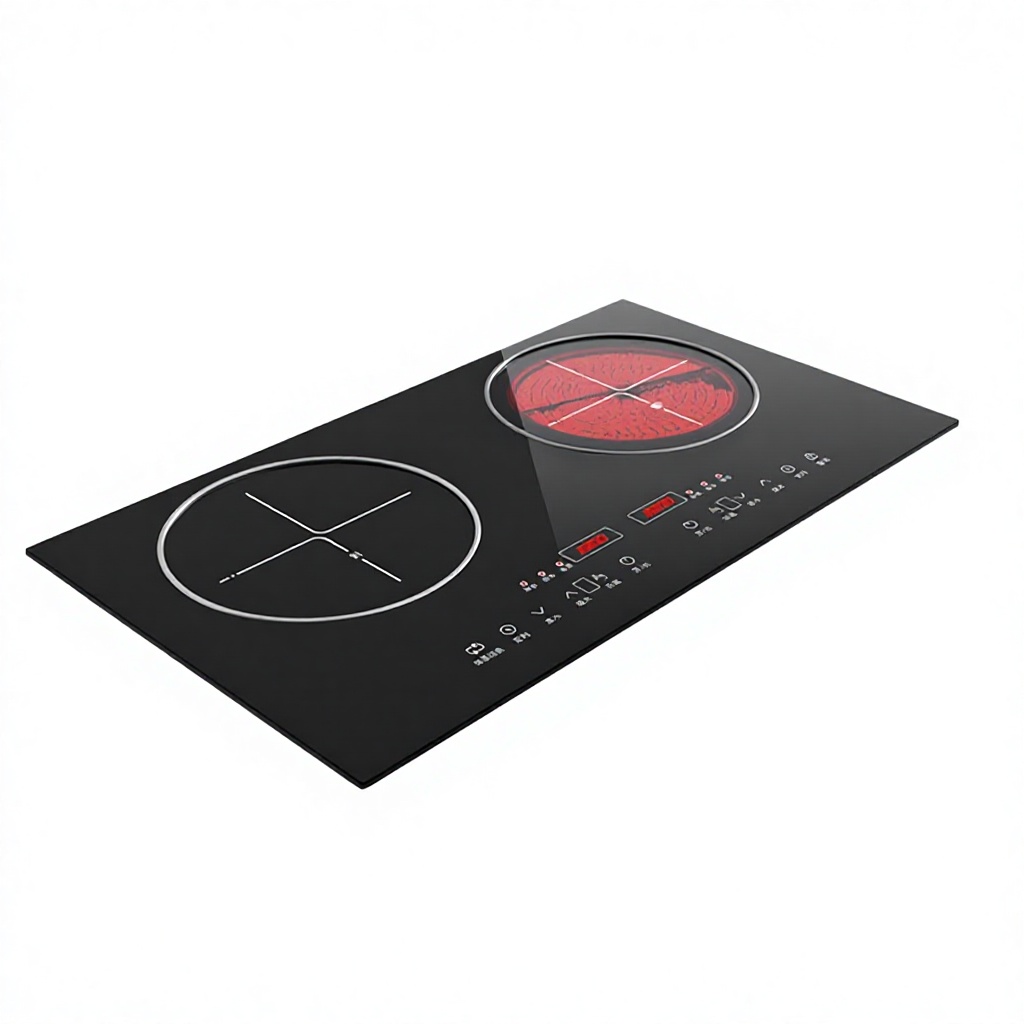 Hot Nice Smart Body-sensing Household Desktop Embedded Double-head Induction Cooker High-power Electric Ceramic Stove Touch