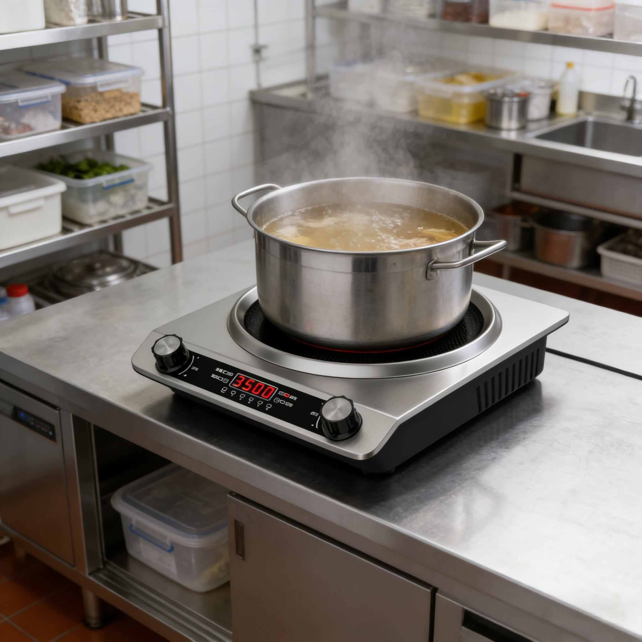 Electric Single Burner Hotel Restaurant Home Appliance High Power Concave Surface Stainless Steel Induction Stove Ceramic Cooker