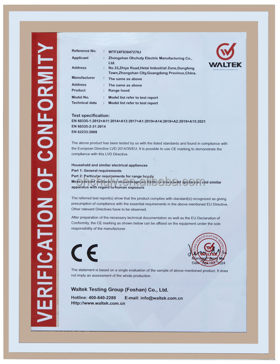 Safety and Quality Certificate 1