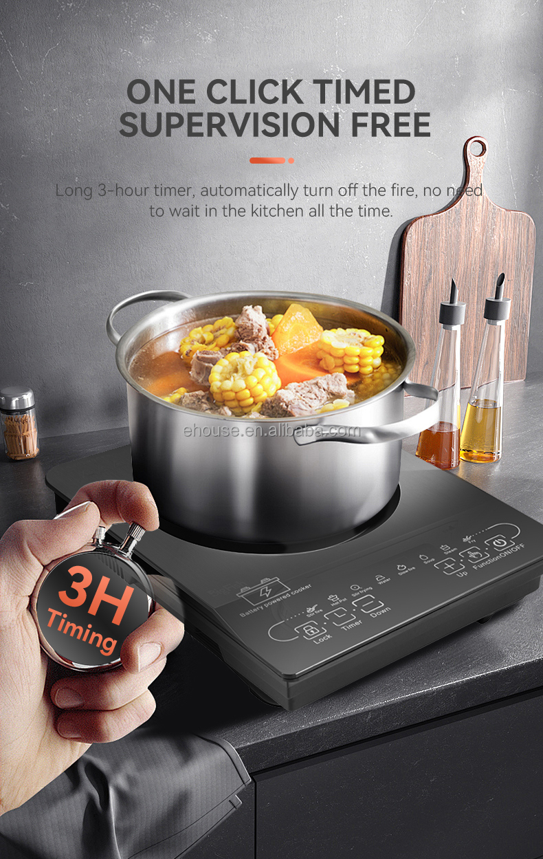 High quality Toughened glass with ring desing induction cooker 2