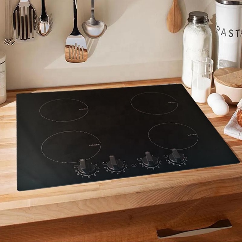 59cm Freezone Built-in Induction Cooker Hob 4 Burner Ceramic Glass Electric Power Source for Household