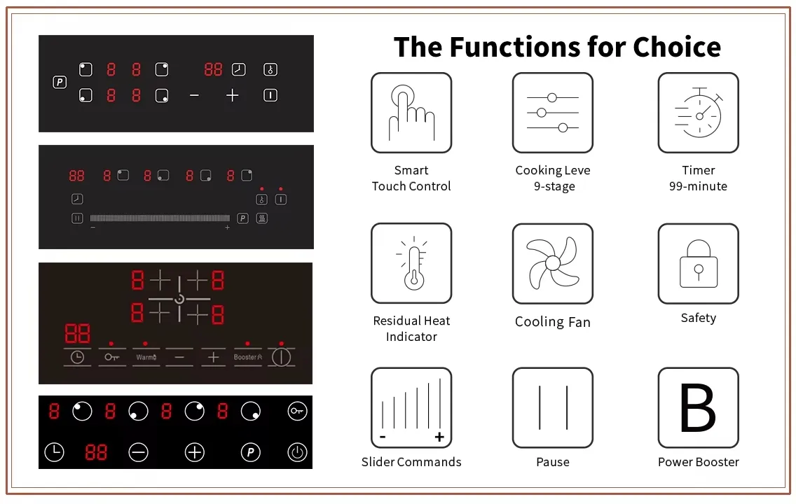 Invisible Induction Cooker 6 Burners High Quality Induction Cooktop