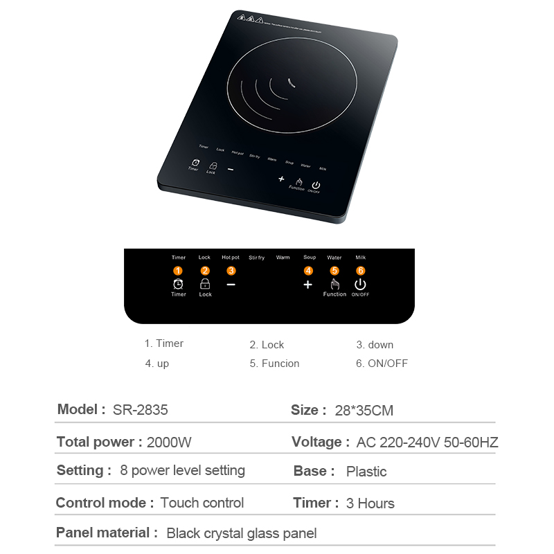Newly Launched Induction Cooker Ultra Slim Induction Cooktop Touch Control Electric Stove Cooker With Best Quality For Wholesale