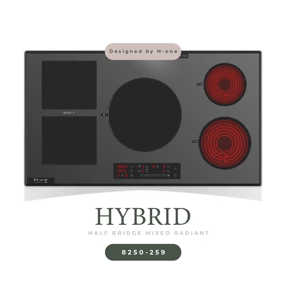36" Hybrid Induction Cooktop Precise Temperature Control and Ultimate Cooking Experience