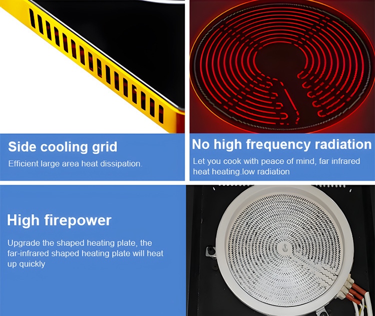 Commercial 2200W Portable Electric Induction Cooktop Solar/Battery Powered Fast Speed Gas OEM Model Options Household