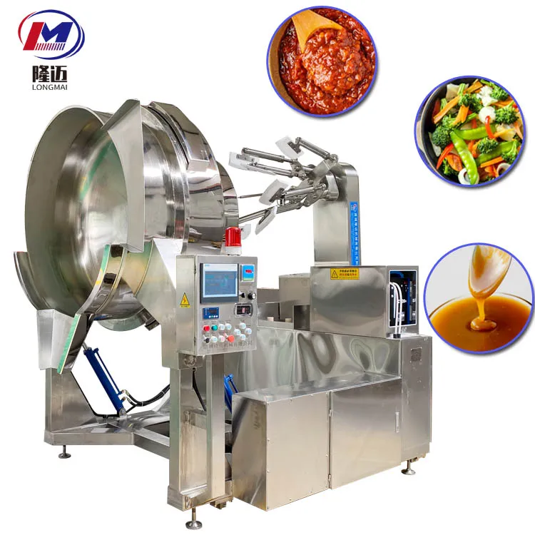 Automatic Commercial Sugar Caramel Food Industrial Gas Electric Induction Planetary Cooking Mixer Machine for Food