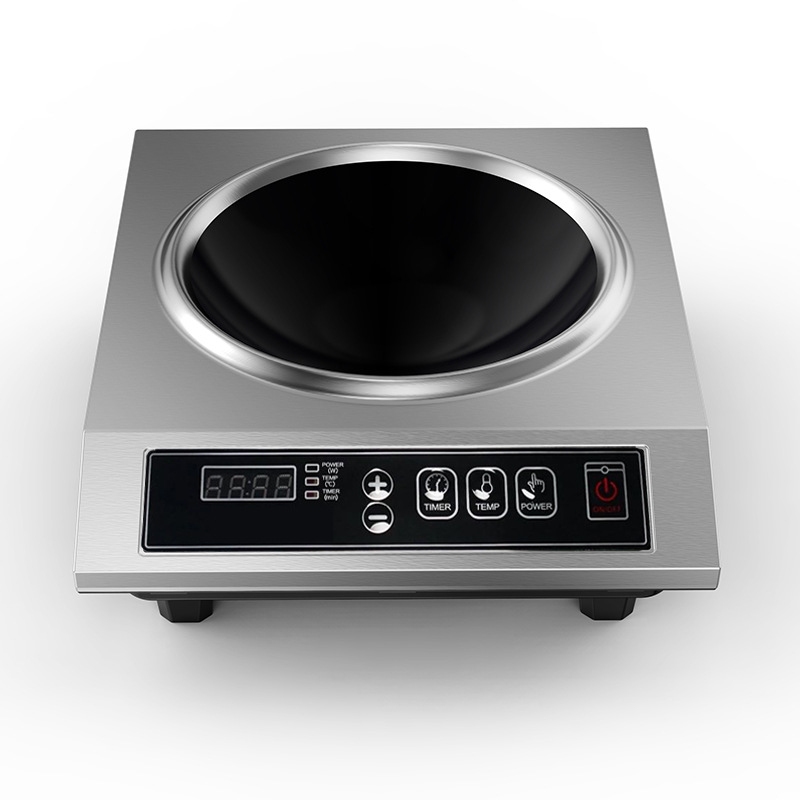 LOVFE Wholesale 3500W Electric Commercial Induction Cooker High Quality Stainless Steel Touch Concave Household Hotpot
