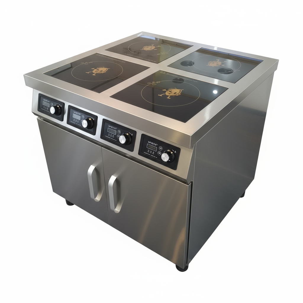 Smart High Quality 4-Stove Upright Kitchen Commercial Induction Cooker Induction Cooker Stove Electric Stove Without Gas