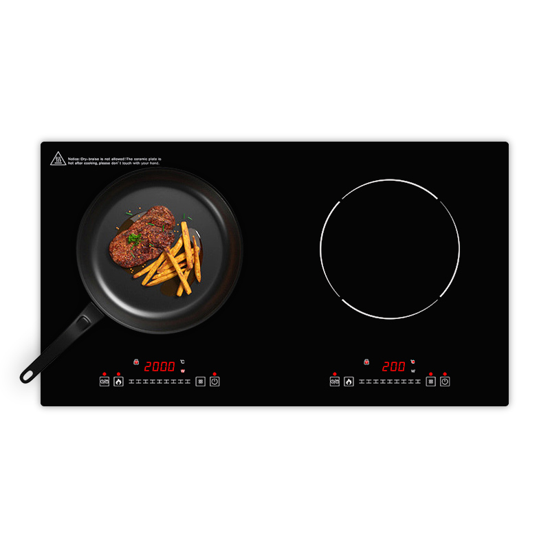 Double Induction Hob 3500W Cooktop Electric Stove Built-in 2 burner Induction Cooker