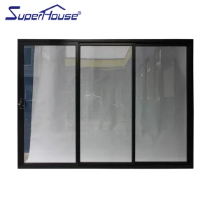 Thermal Break Black Aluminum Sliding Door