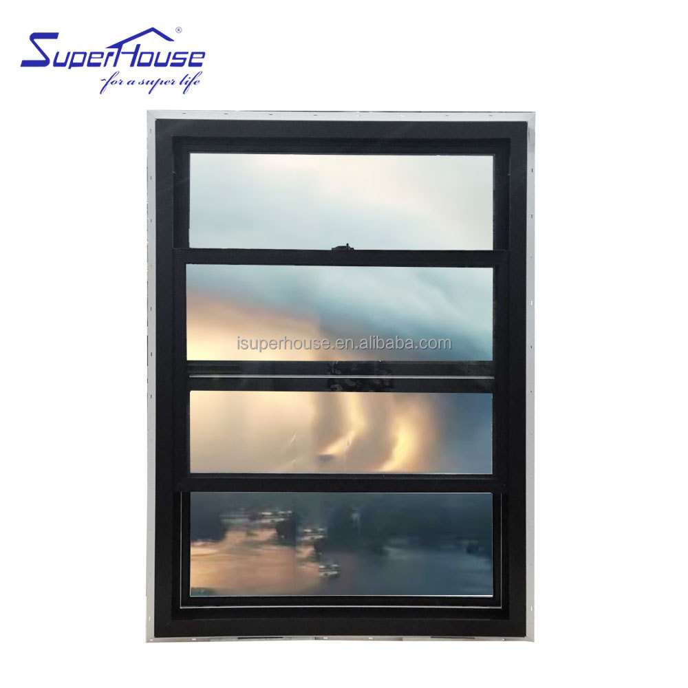 Custom windows Aluminum Double Glass windows Single Hung Window Custom 24x48