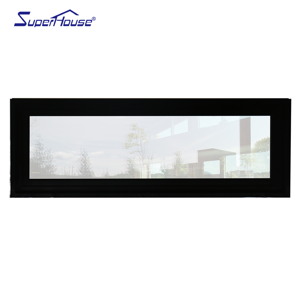 Waterproof Soundproof From Superhouse Aluminum Awning Window White Frame with Tempered Glass Awning Window
