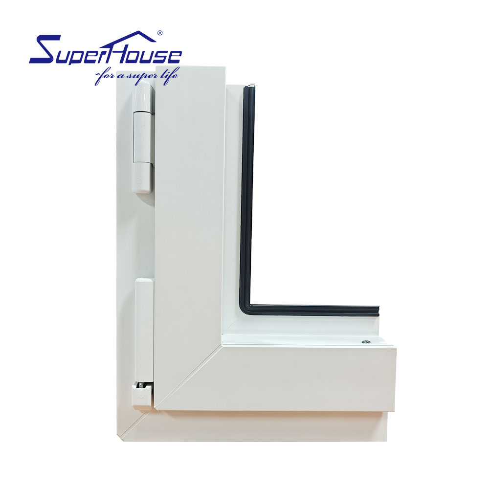 UPVC Casement Window with European System Profile Section of Upvc windows
