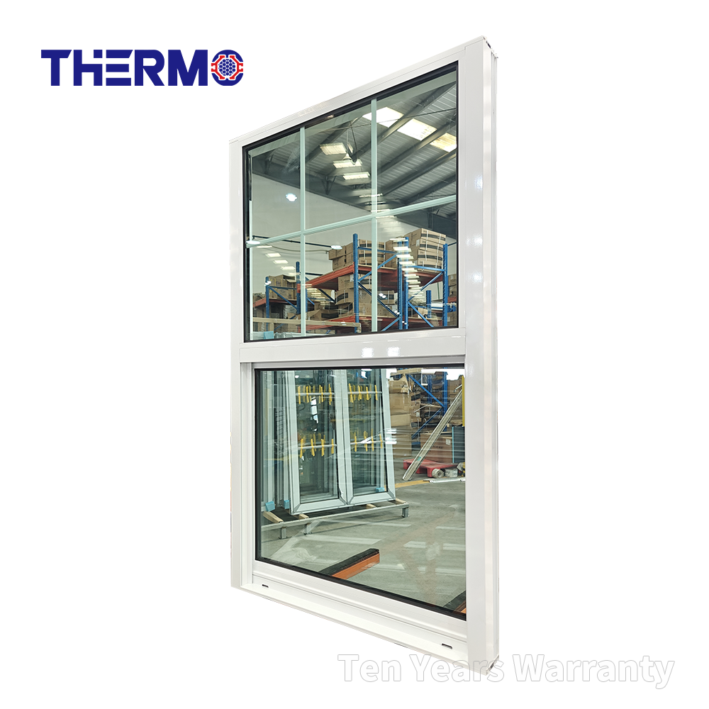 Thermal Break Aluminum Sliding Window Double Glazed Sound Insulation Horizontal Sliding Glass Window