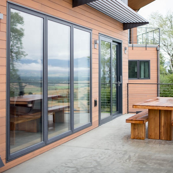 Modern USA Standard Certified Aluminum Alloy Glass Sliding Door with Finished Surface for Hotel Exterior Use