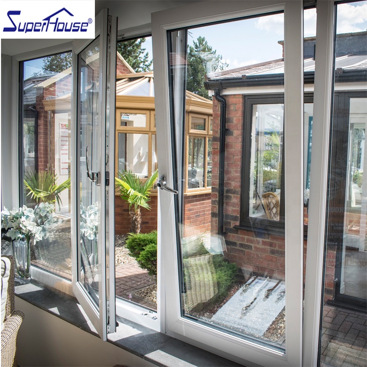 Commercial Hotel Aluminum Tilt&Turn Window, NOA Certified Hurricane Impact Energy Saving Glass, Heat Insulation Windproof Design