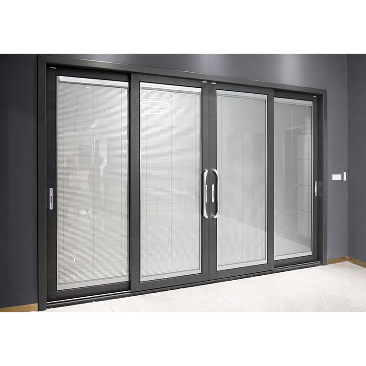 NFRC Certified Aluminum Lift&Slide Door Multi-Layer Sealing D-Shape Handle Heat Insulation Anti-Pinch For Balcony Entry Use