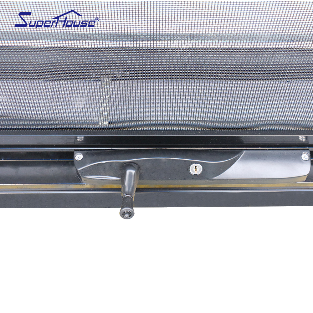 Superhouse AS2047 AU Standard Customized Aluminum Awning Window with Tempered Glass and Fly Screen Chain WinderAwning Window