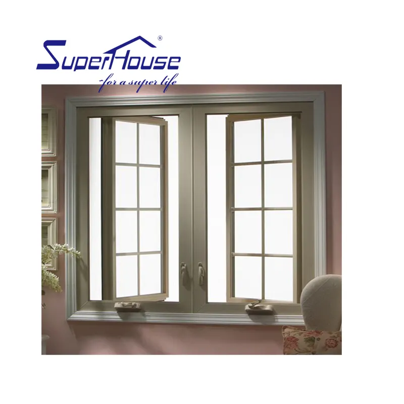 Euro New Design Double Glass With Low-E Aluminum Alloy  Arched Window  Low U-Value Safety Casement Windows Grill Window