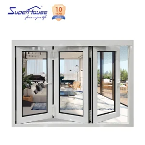 CodeMark Certified Aluminum Bi-Folding Window Low E Glazing Windproof Sound Insulation Anti-UV Commercial Store Residential